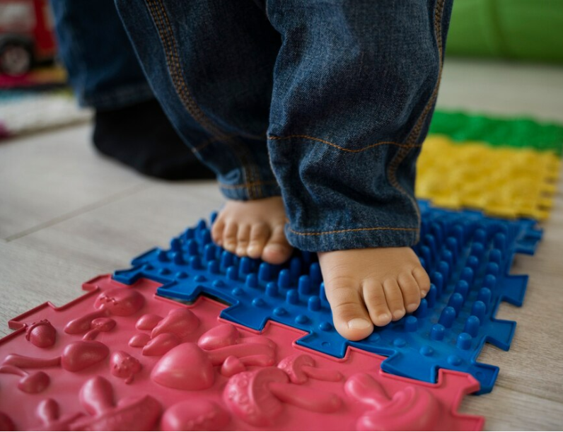 games to play with 5 month old Sensory Play with Soft Textures